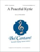 A Peaceful Kyrie SAB choral sheet music cover